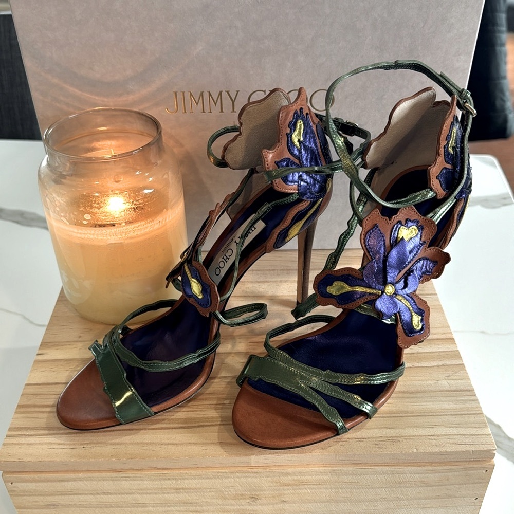 Jimmy Choo Lolita 100 Canyon Mix Size 38.5 NWT